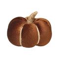Small Pecan Velvet Fall Pumpkin