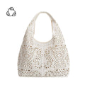 Farrow Ivory Small Vegan Leather Tote Bag