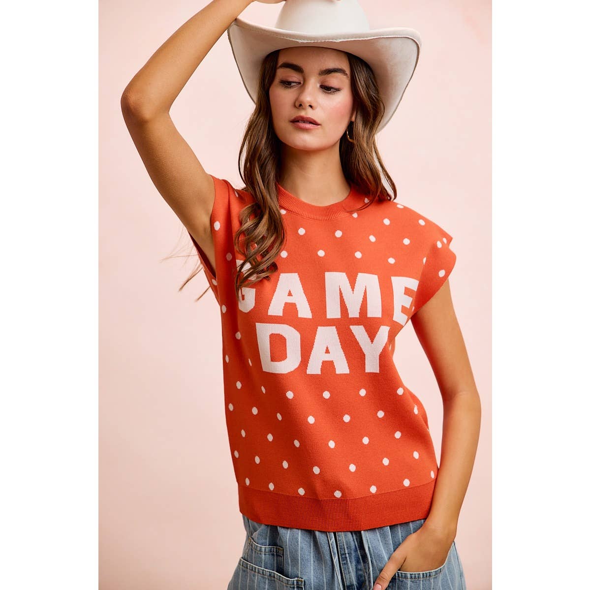 Red Gameday Sleeveless Top