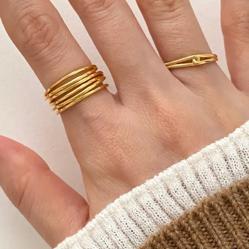 Simple Minimalist Ring in Silver or 18K Gold