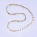 Clear CZ Bezel Tennis Necklace