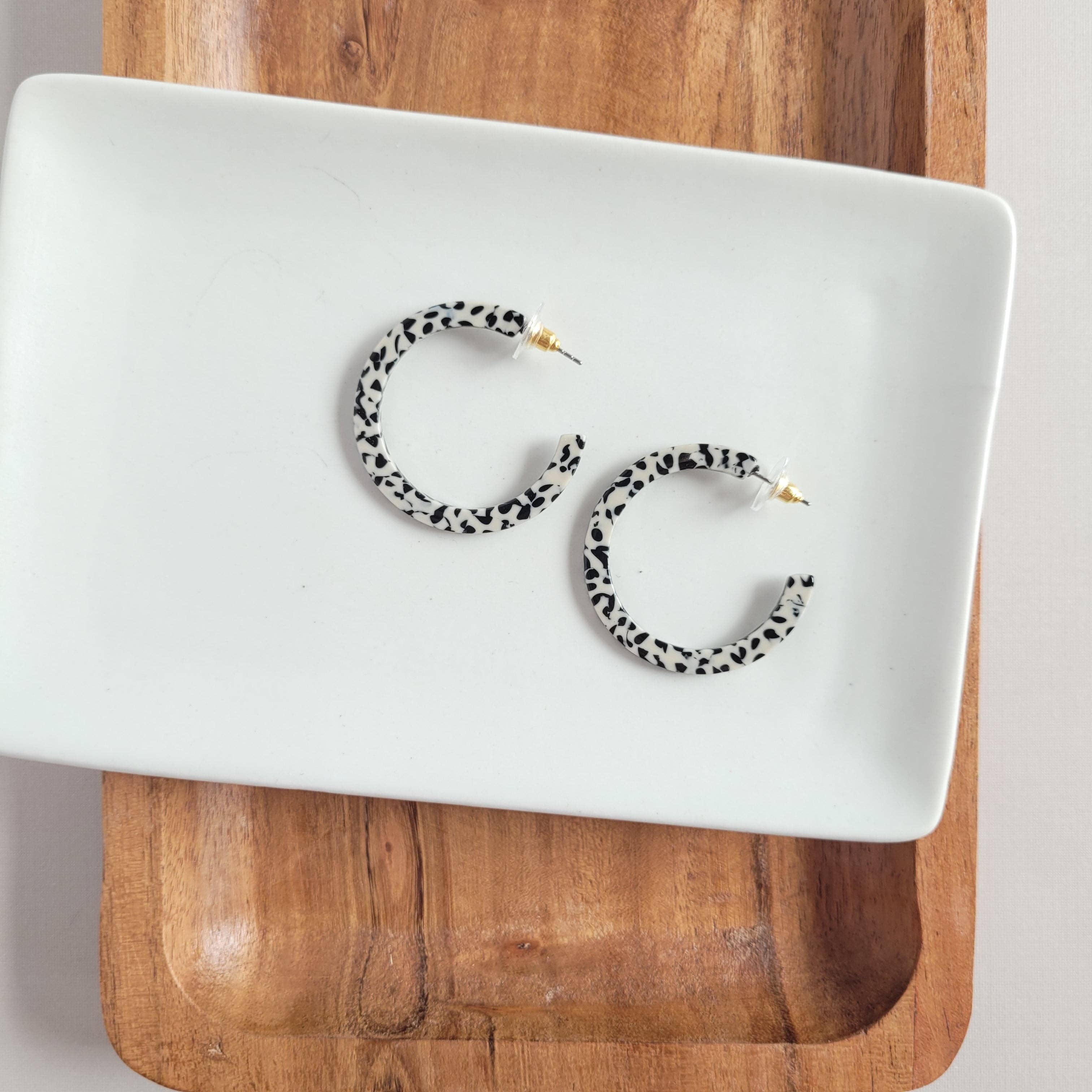 Black Dot Camy Hoops