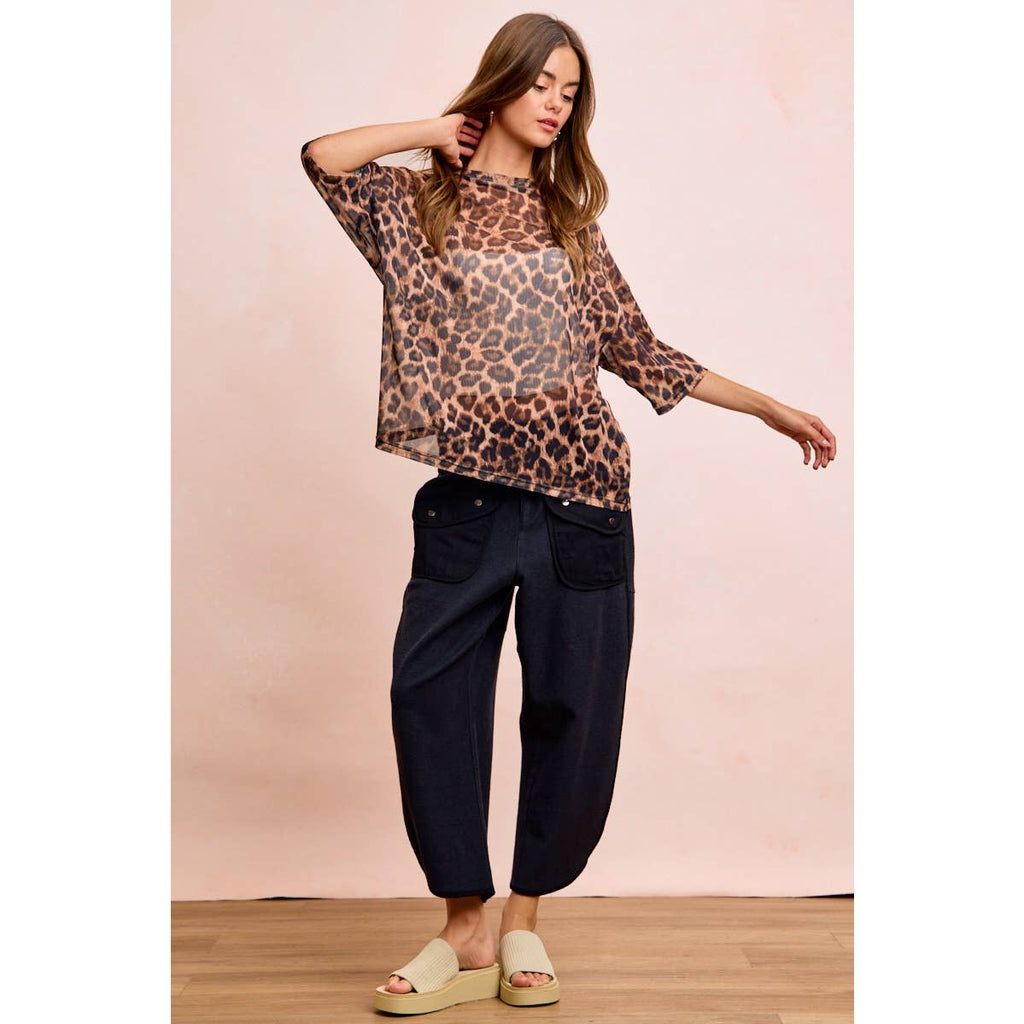 Vintage Mocha Washed Terry Pant