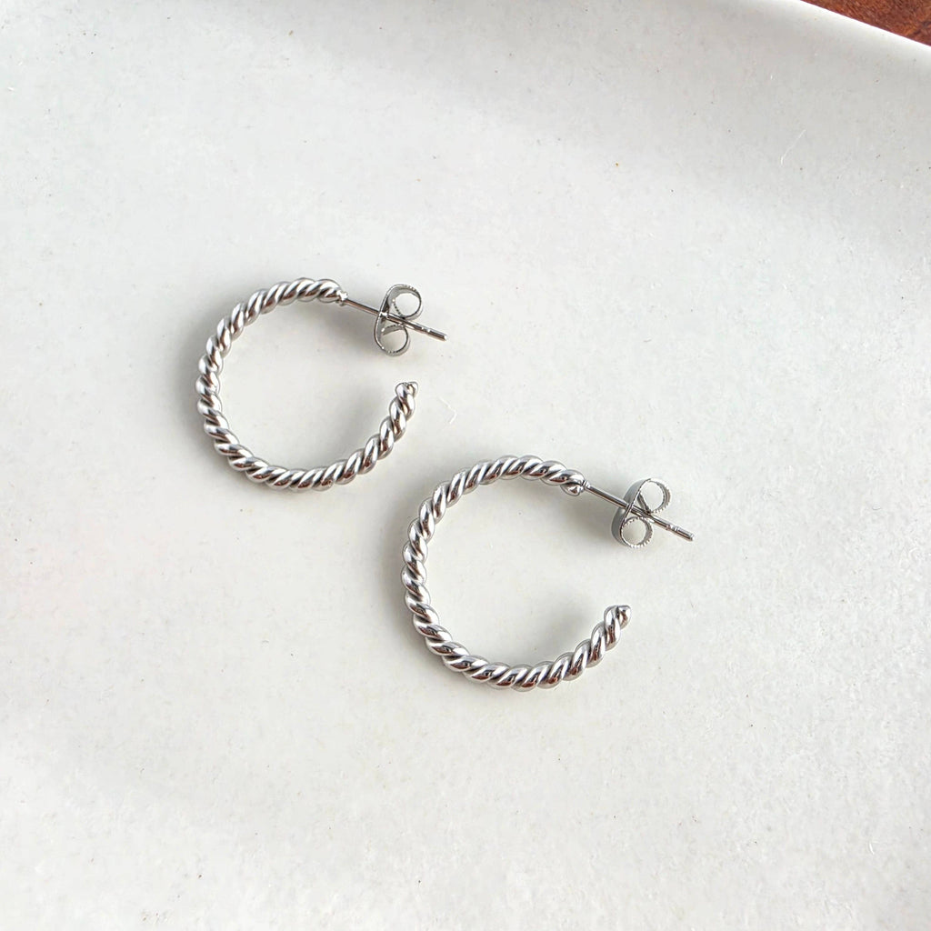 Silver Luxe Tatum Hoops