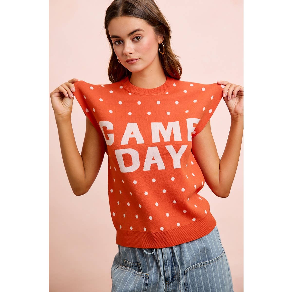 Red Gameday Sleeveless Top