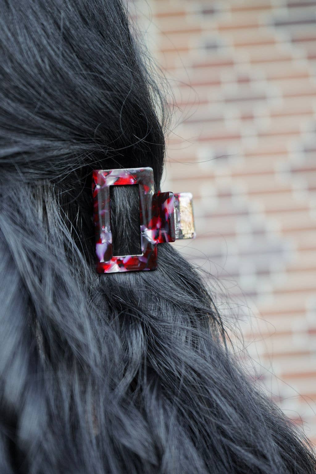 Burgundy Carly Hair Claw