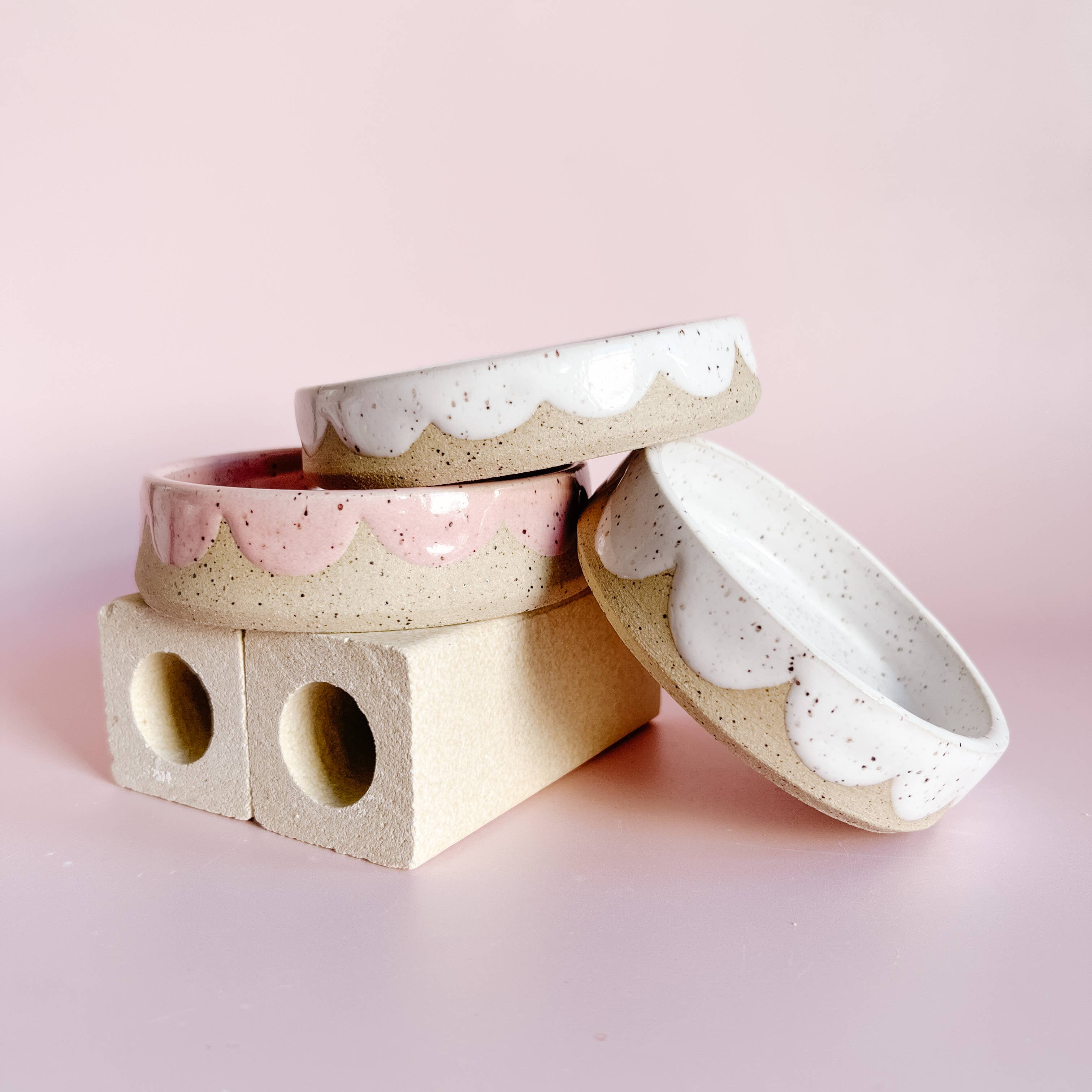 Small Scalloped Ceramic Dish