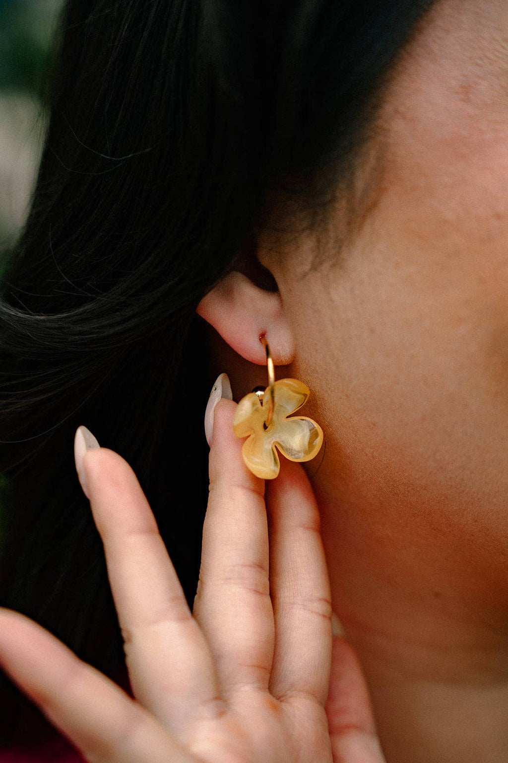 Lemon Yellow Primrose Hoops