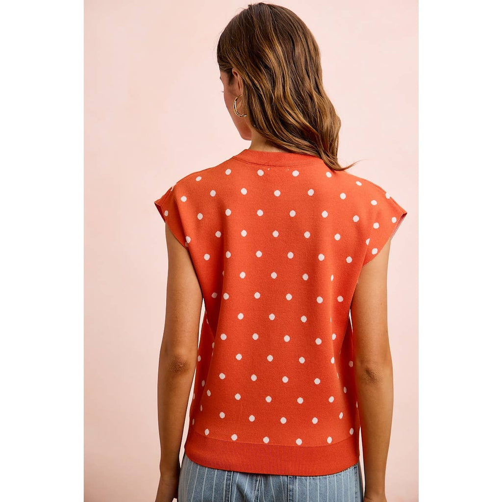 Red Gameday Sleeveless Top