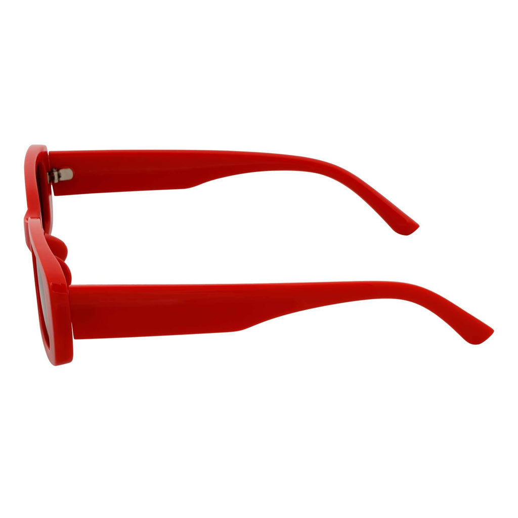 Red Smoke Small Rectangle Sunglasses