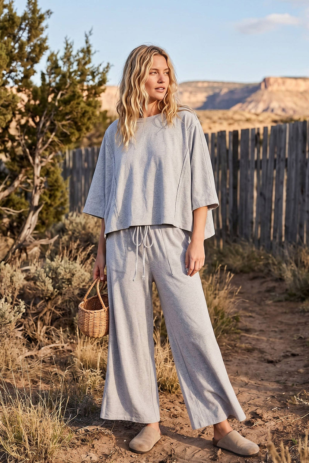 Heather Grey Boxy Top