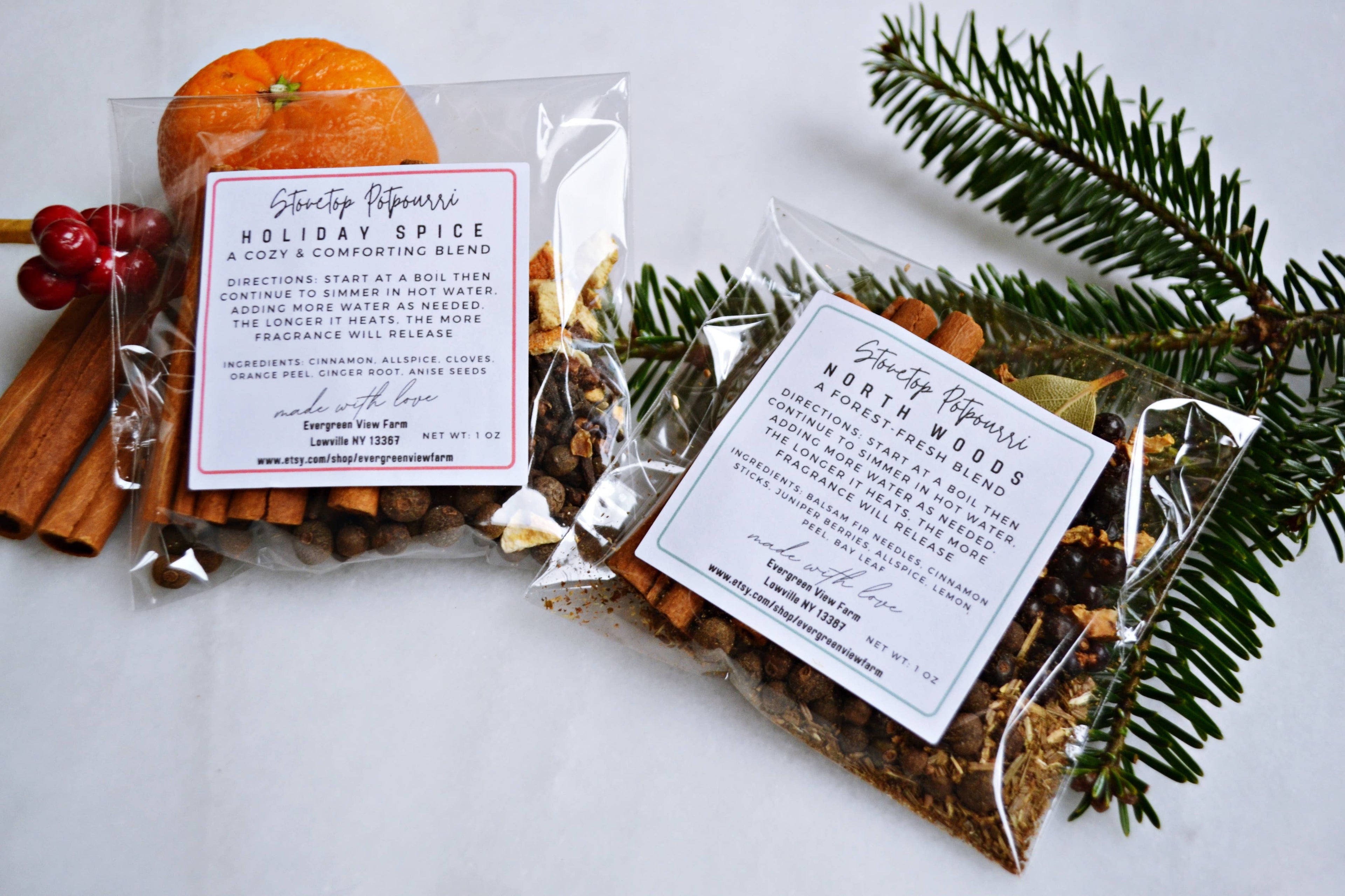 Holiday Spice Simmer Stovetop Potpourri Blend