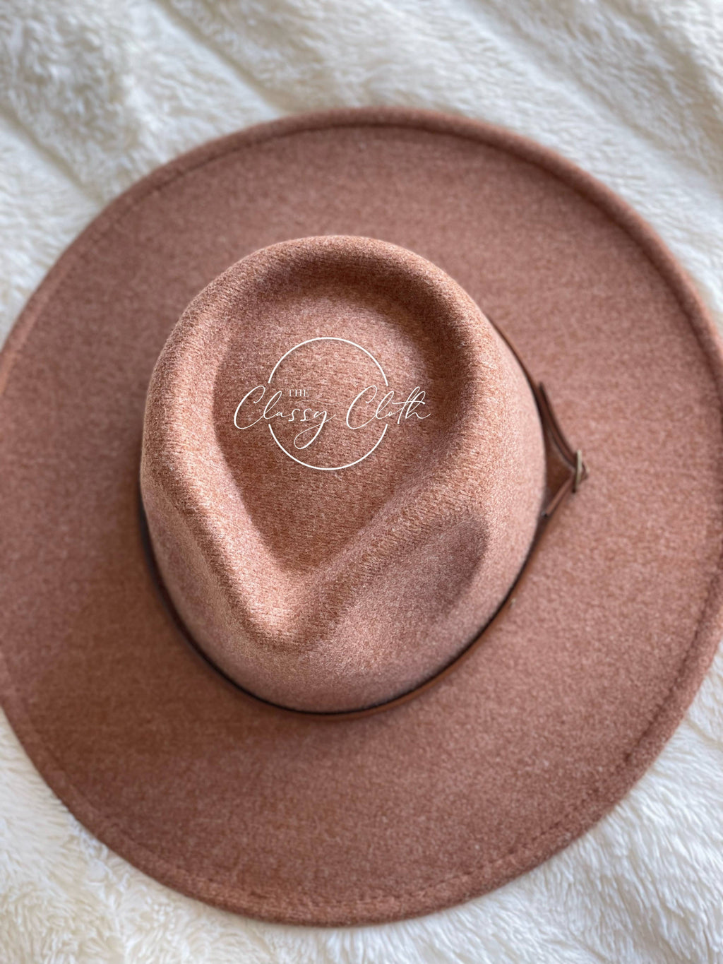 Camel Wool Blend Wide Brim Western Hat