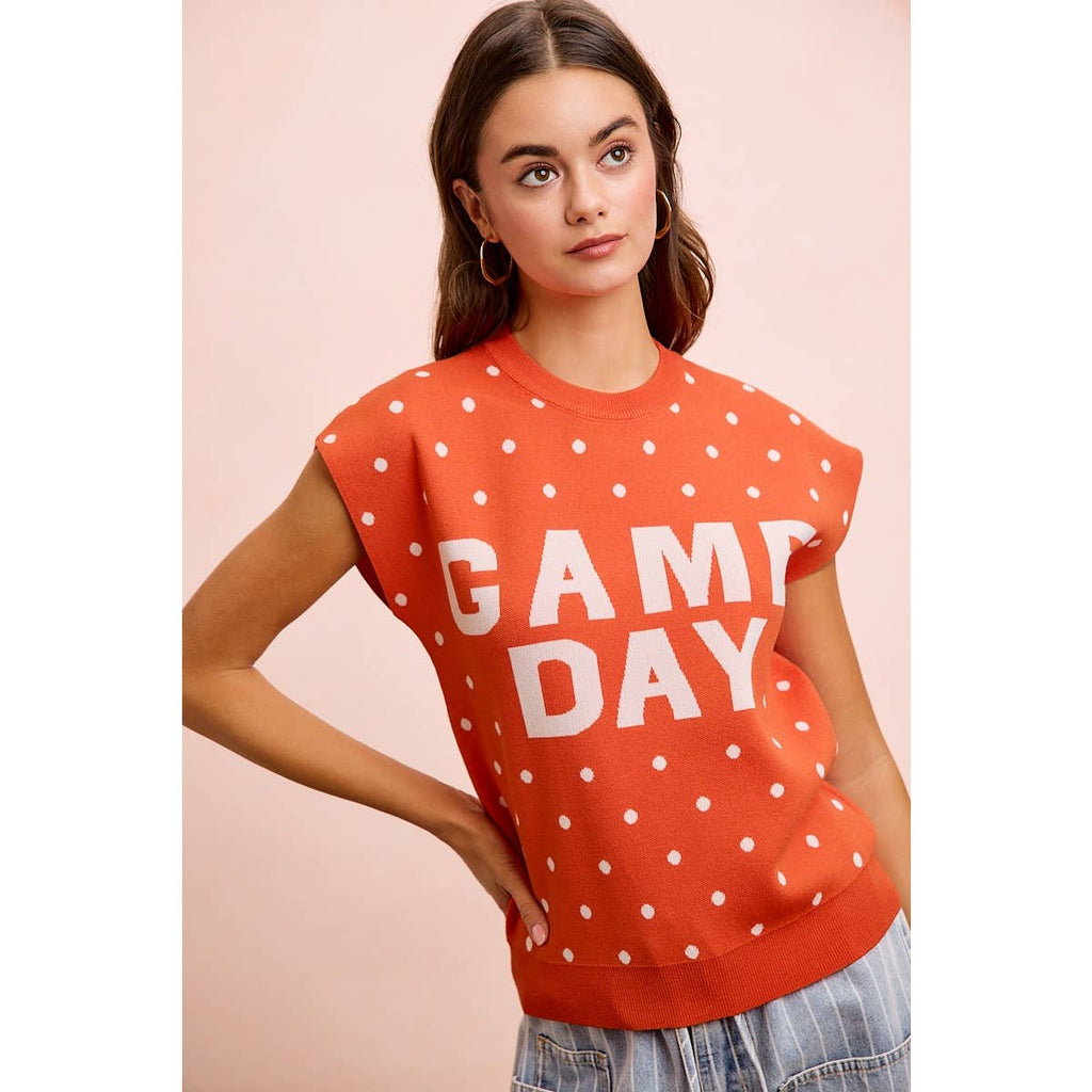 Red Gameday Sleeveless Top