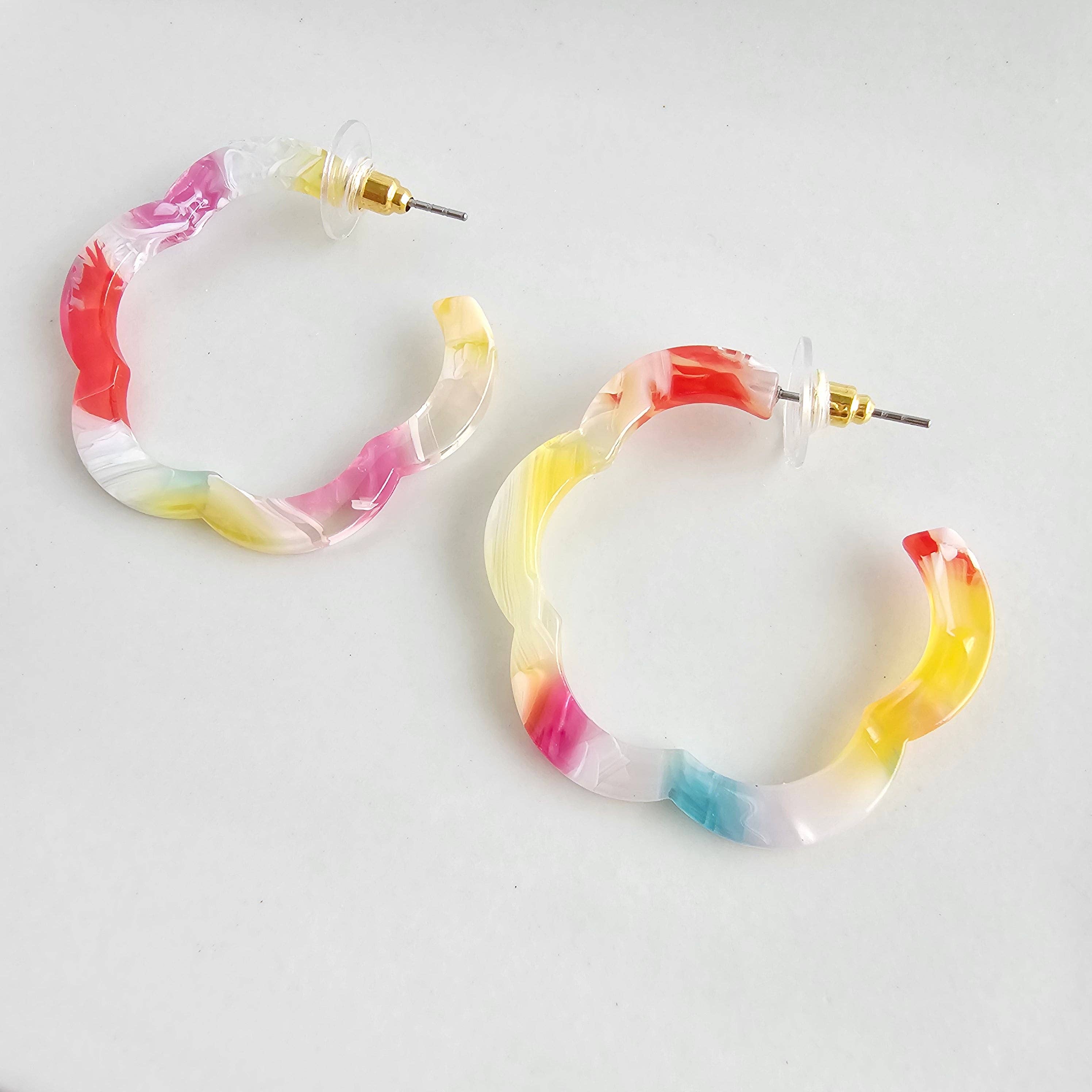 Technicolor Posey Hoops