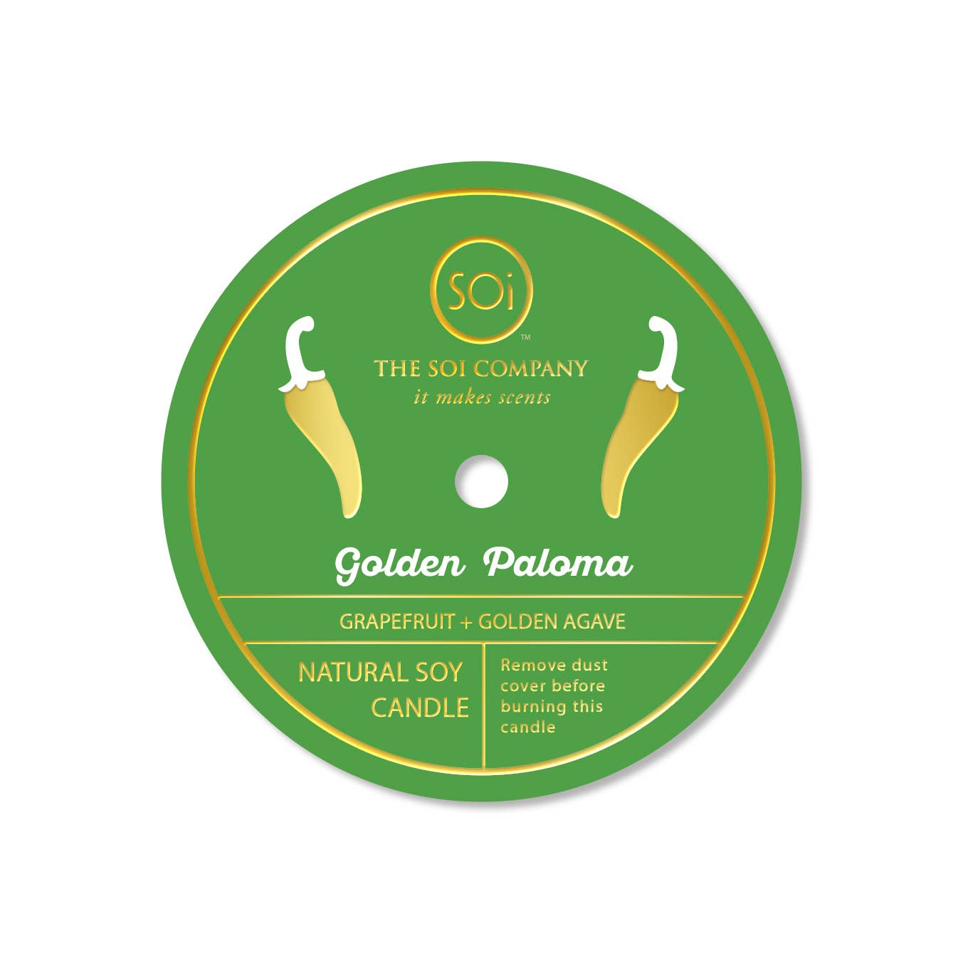 Golden Paloma Yellow Pepper Confetti Candle