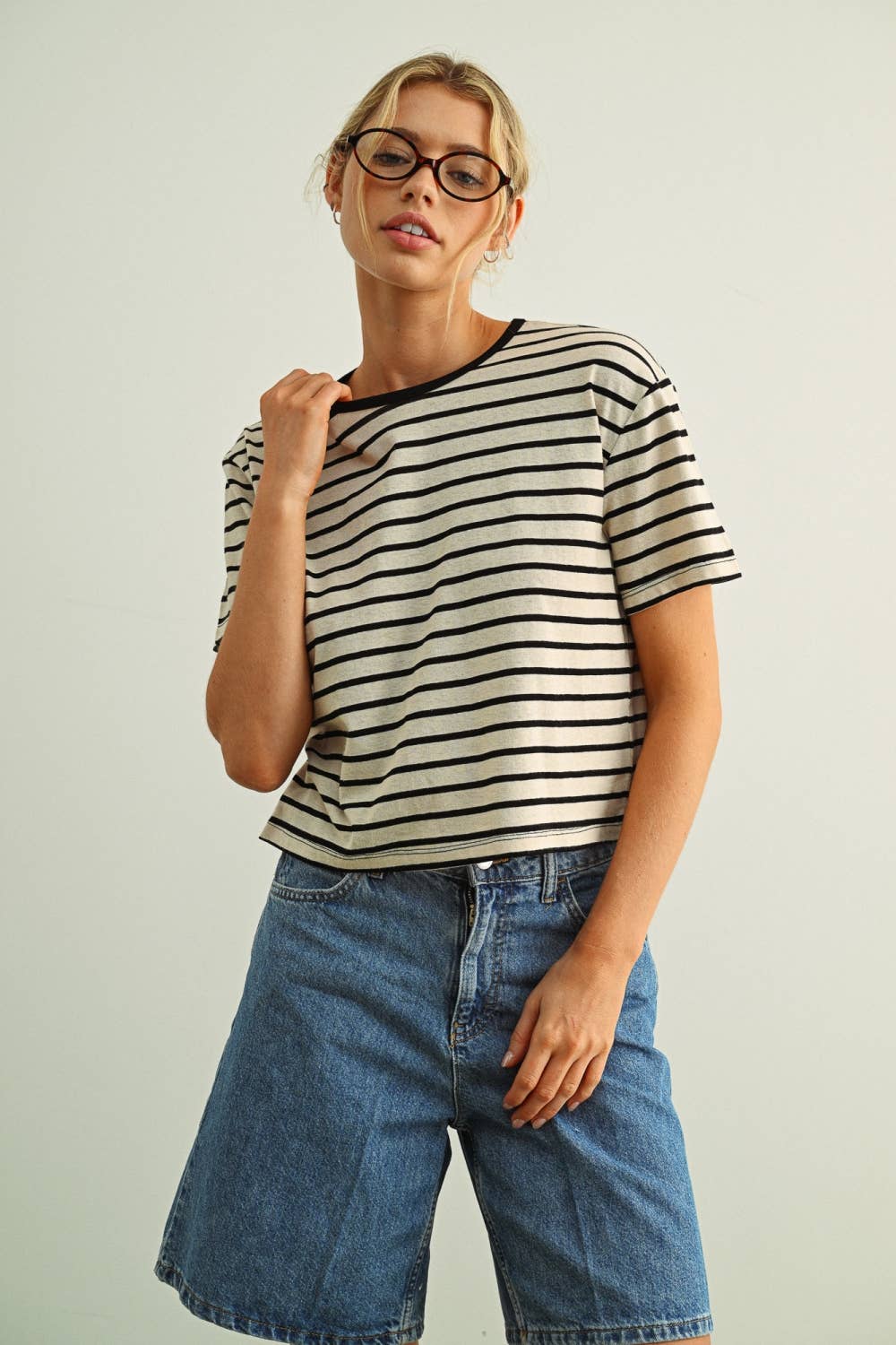 Black Stripe Tee