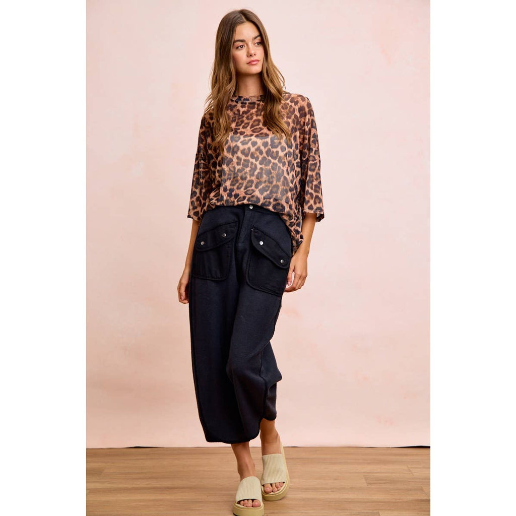 Vintage Mocha Washed Terry Pant