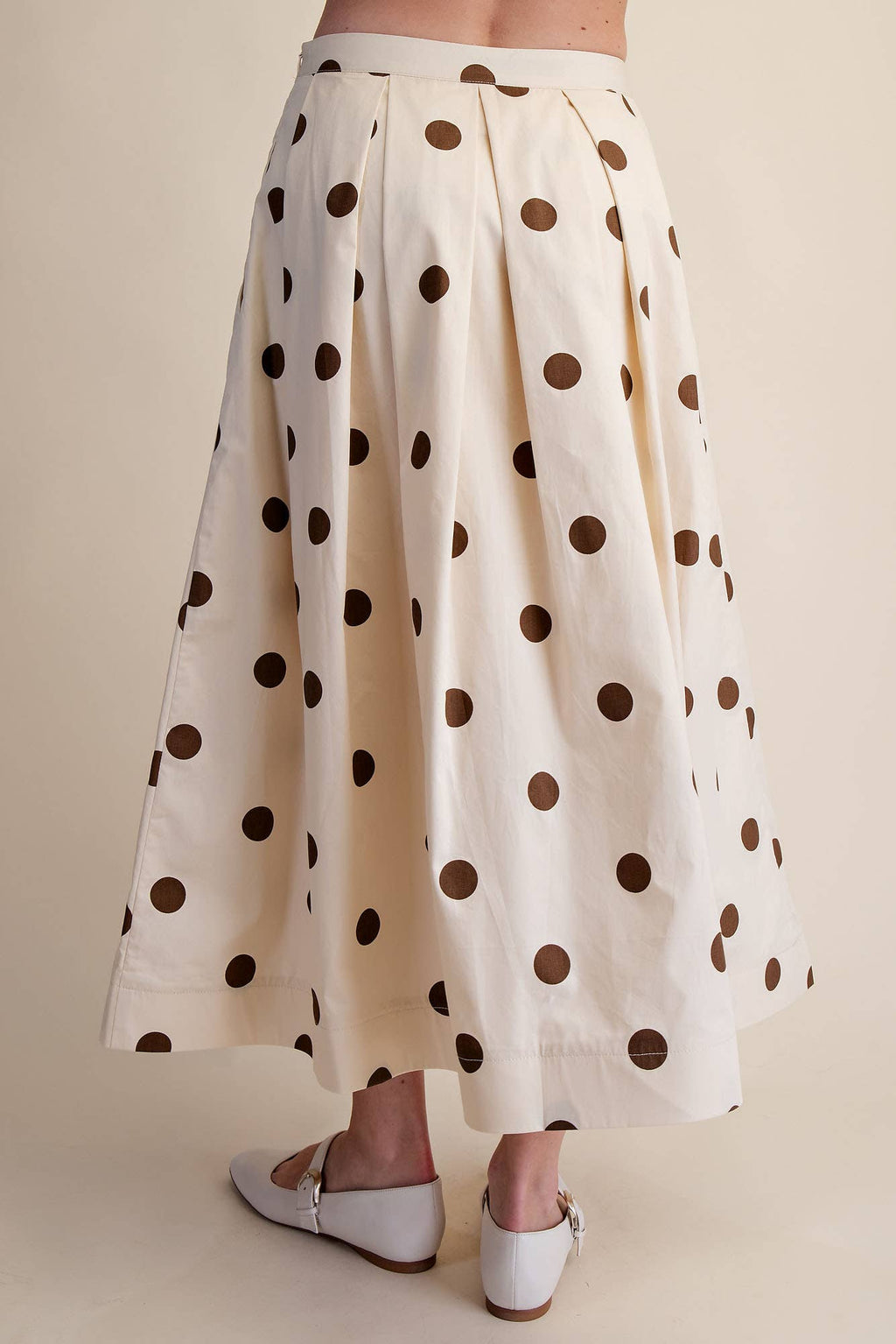 Brown Polka Dot Skirt