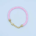Pink Cord Chain Bracelet