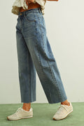 Denim Medium Wash Barrel Pant