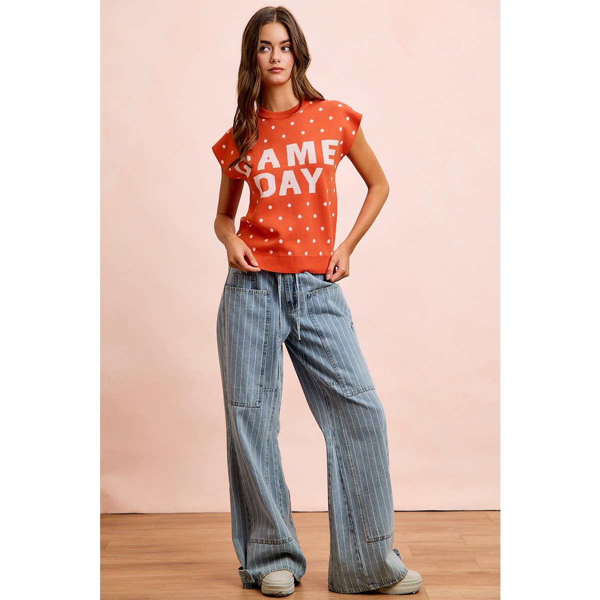 Red Gameday Sleeveless Top
