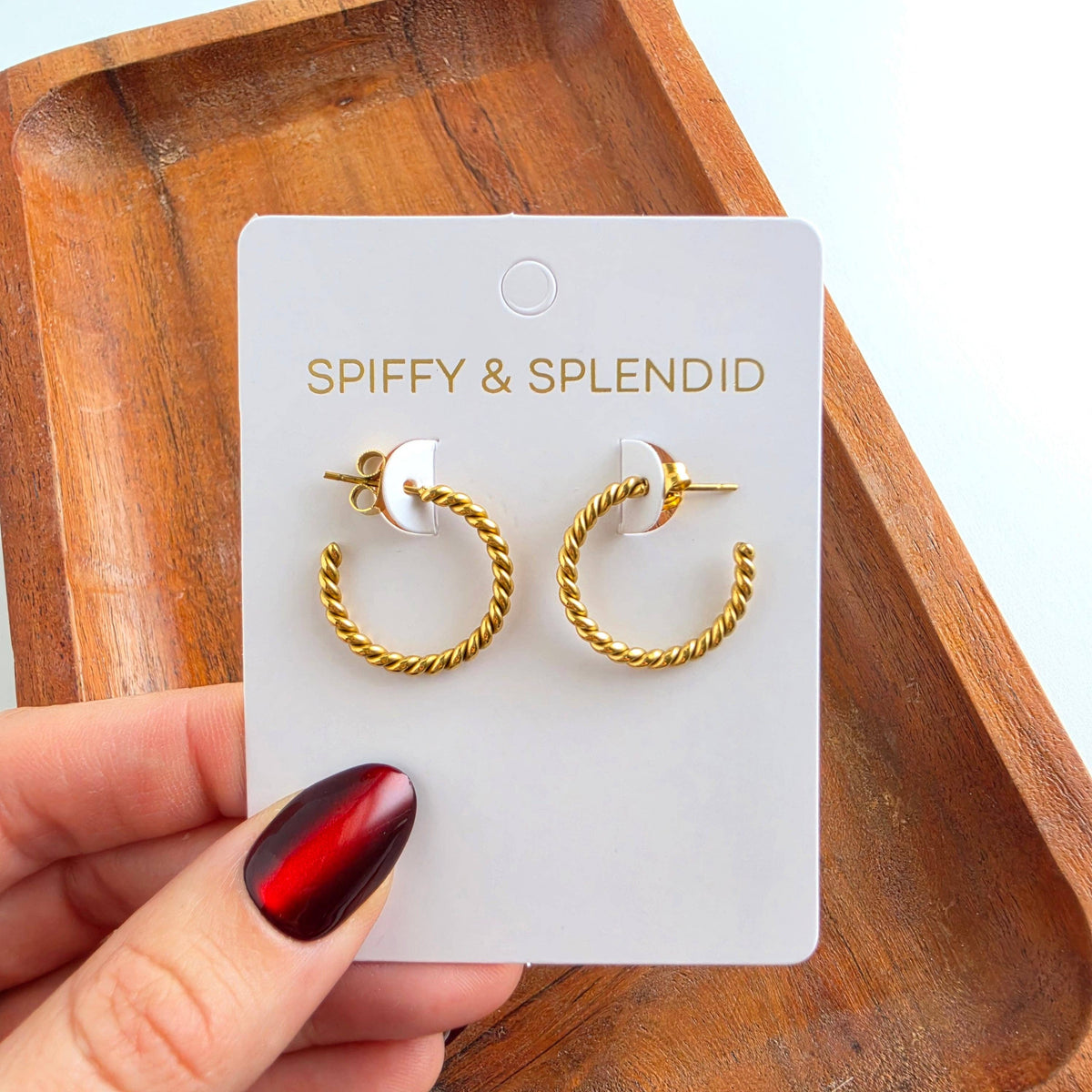 Gold Luxe Tatum Hoops