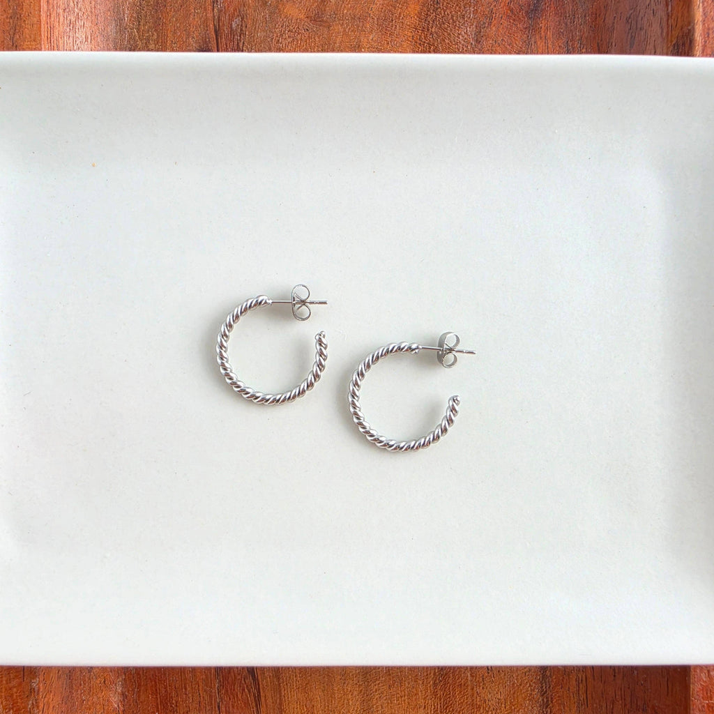 Silver Luxe Tatum Hoops