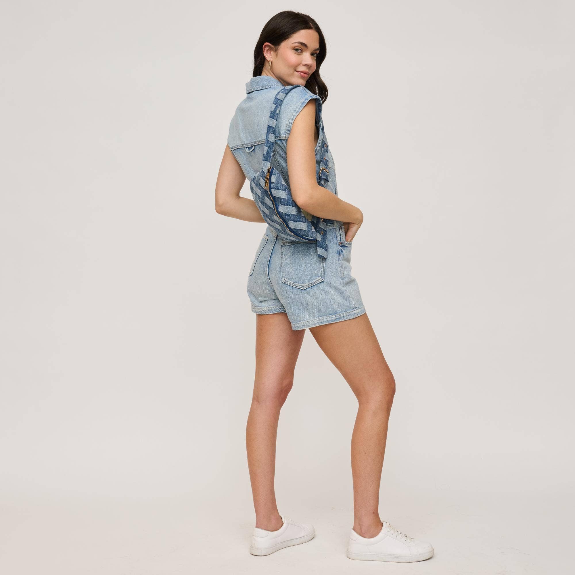 Denim Leslie Belt Bag