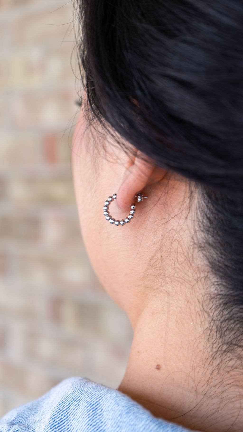 Silver Luxe Bridget Hoops