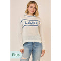 Plus Light Knit Lake Pullover