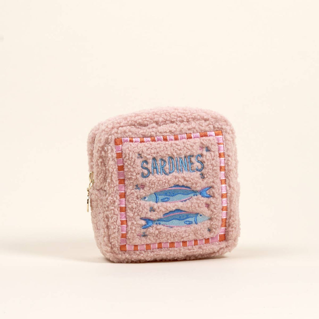 Square Sardines Teddy Pouch