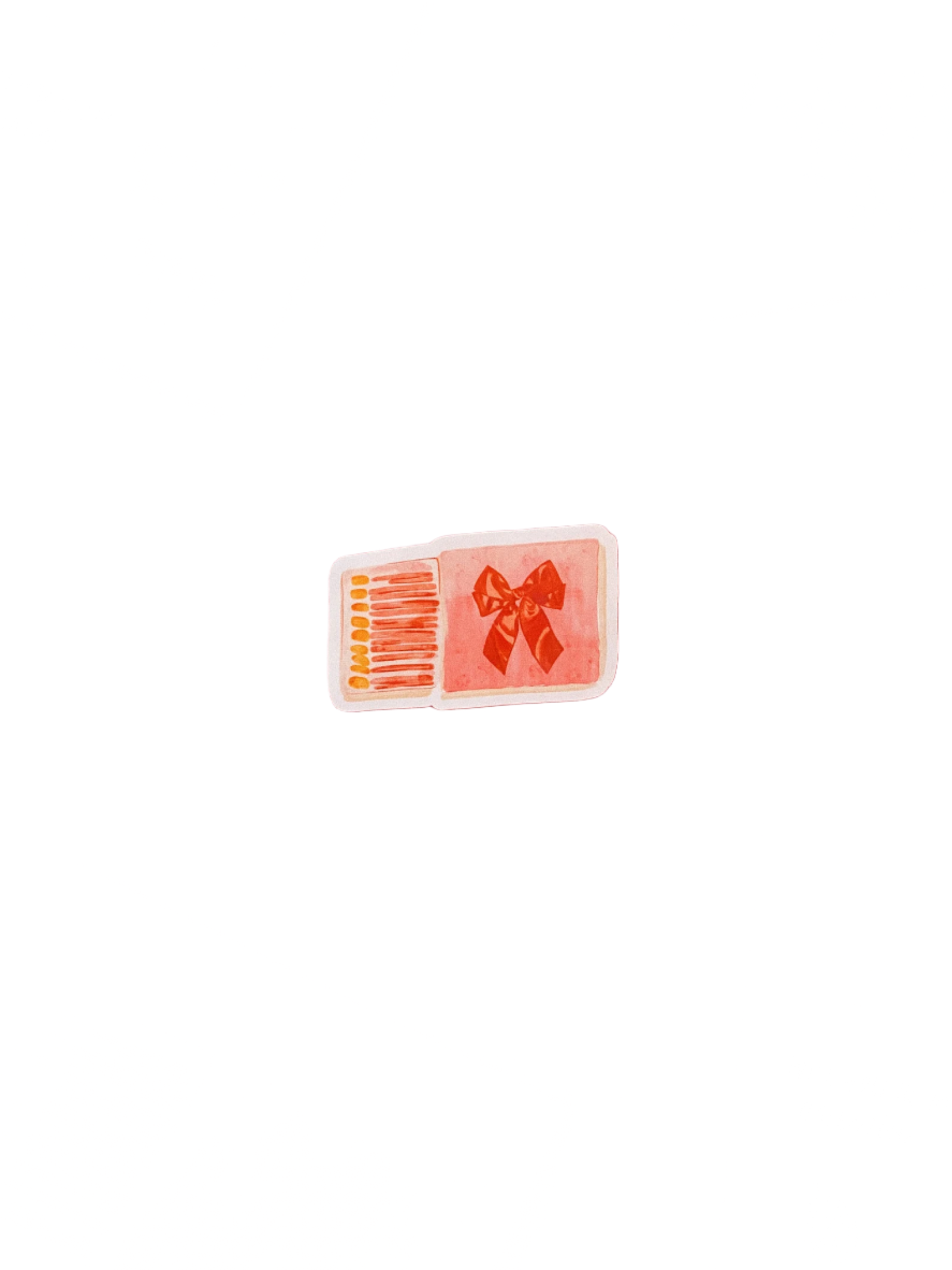 Bow Matchbook Sticker
