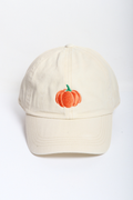 Beige Pumpkin fall Baseball Cap