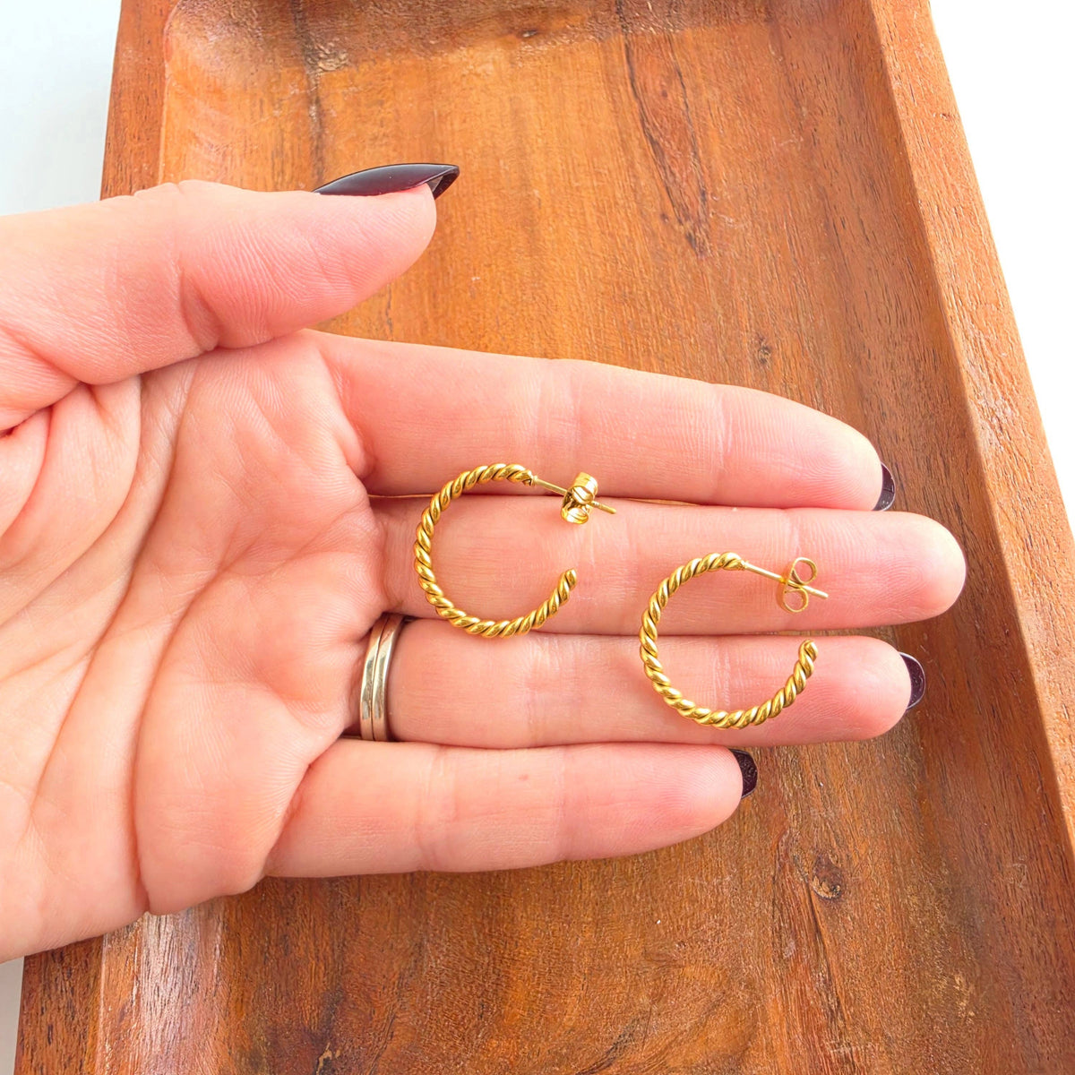 Gold Luxe Tatum Hoops