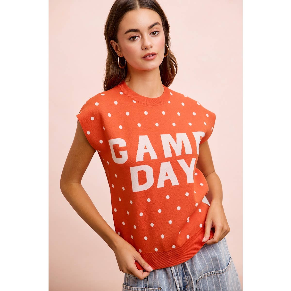 Red Gameday Sleeveless Top