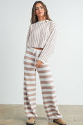 Cozy Striped Round Neck Sweater
