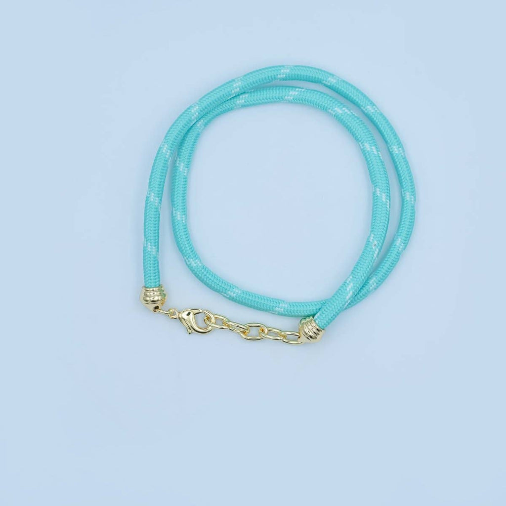Light Blue Cord Chain Necklace