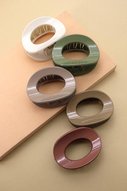 Brown Bubbly Muted Hair Claw Clip