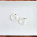 Opalite Flora Mini Hoops