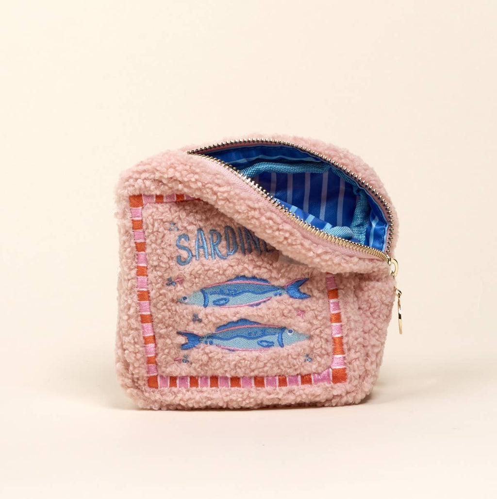 Square Sardines Teddy Pouch