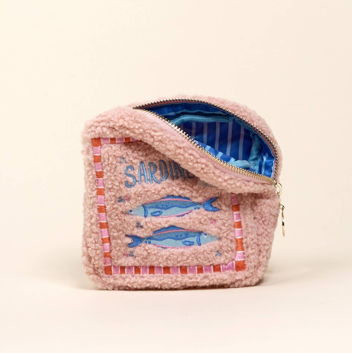 Square Sardines Teddy Pouch