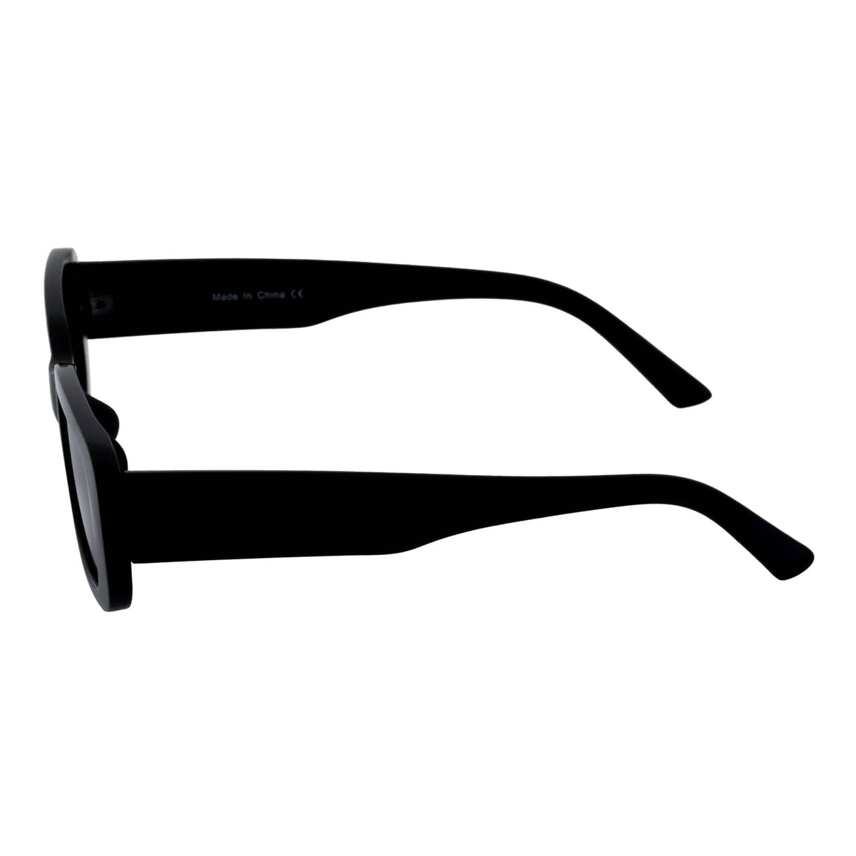 Gloss Black Smoke Small Rectangle Sunglasses