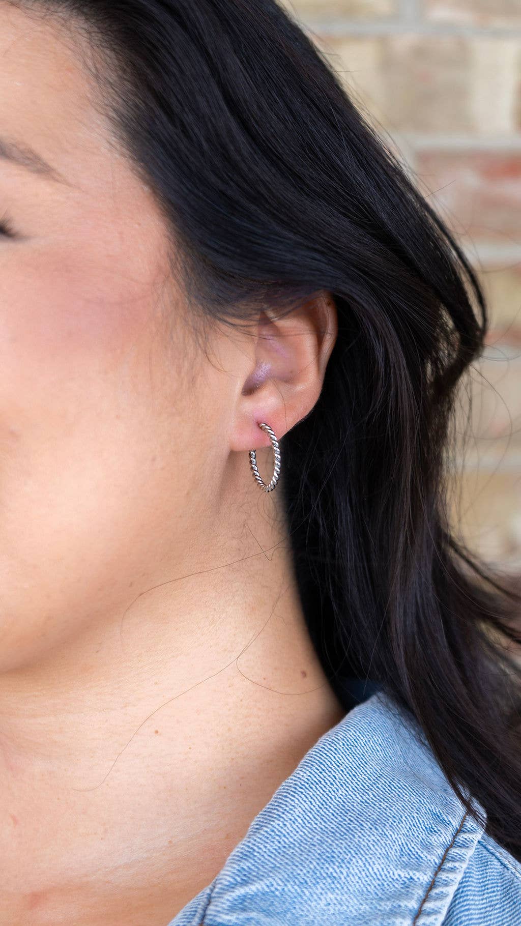 Silver Luxe Tatum Hoops