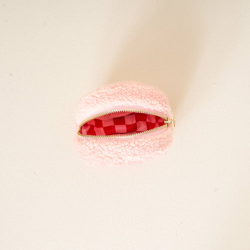 Candy Cane Circle Teddy Pouch