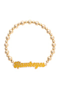 Iowa Hawkeyes Autograph Enamel Stretch Bracelet