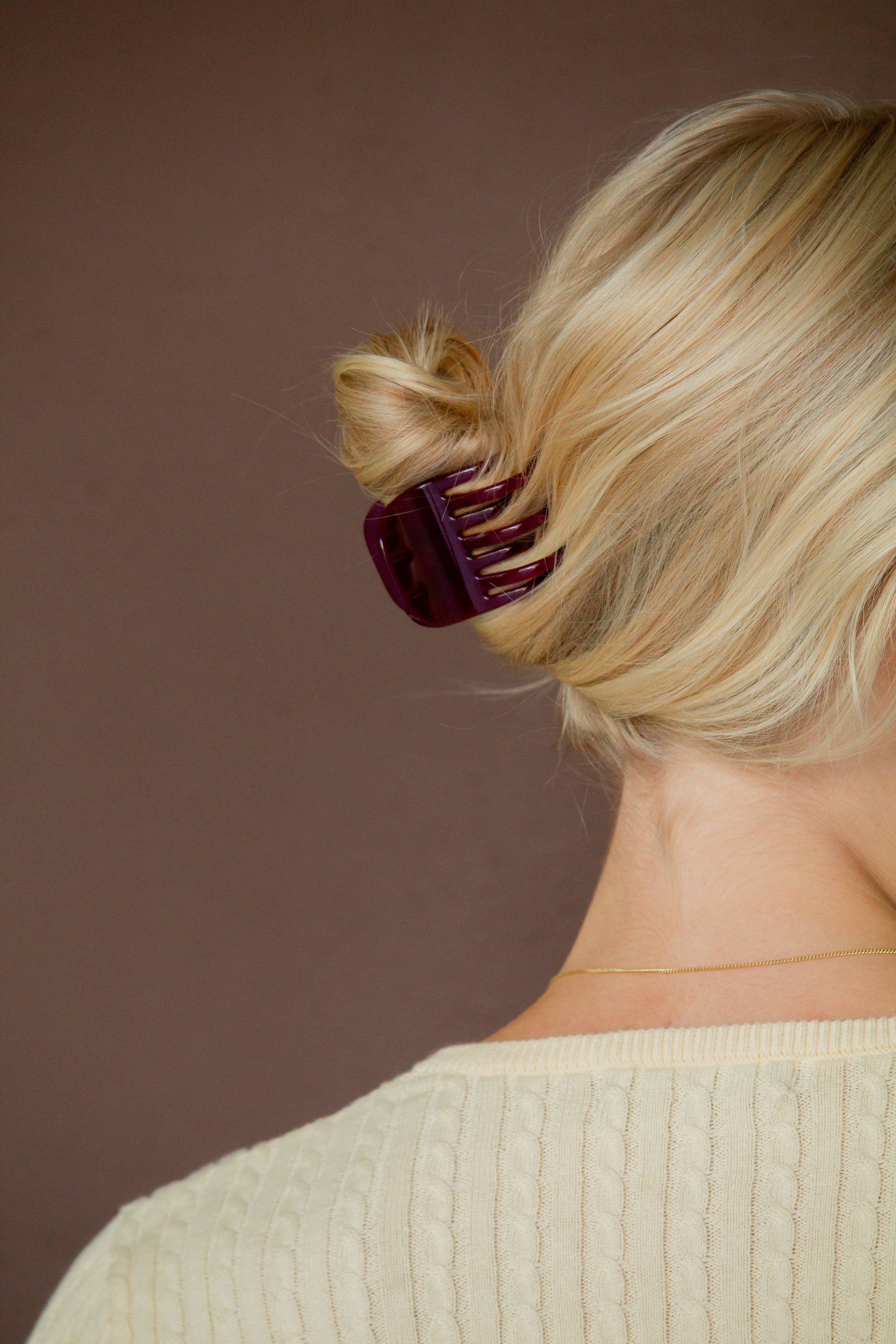 Magenta Doubled Claw Clip