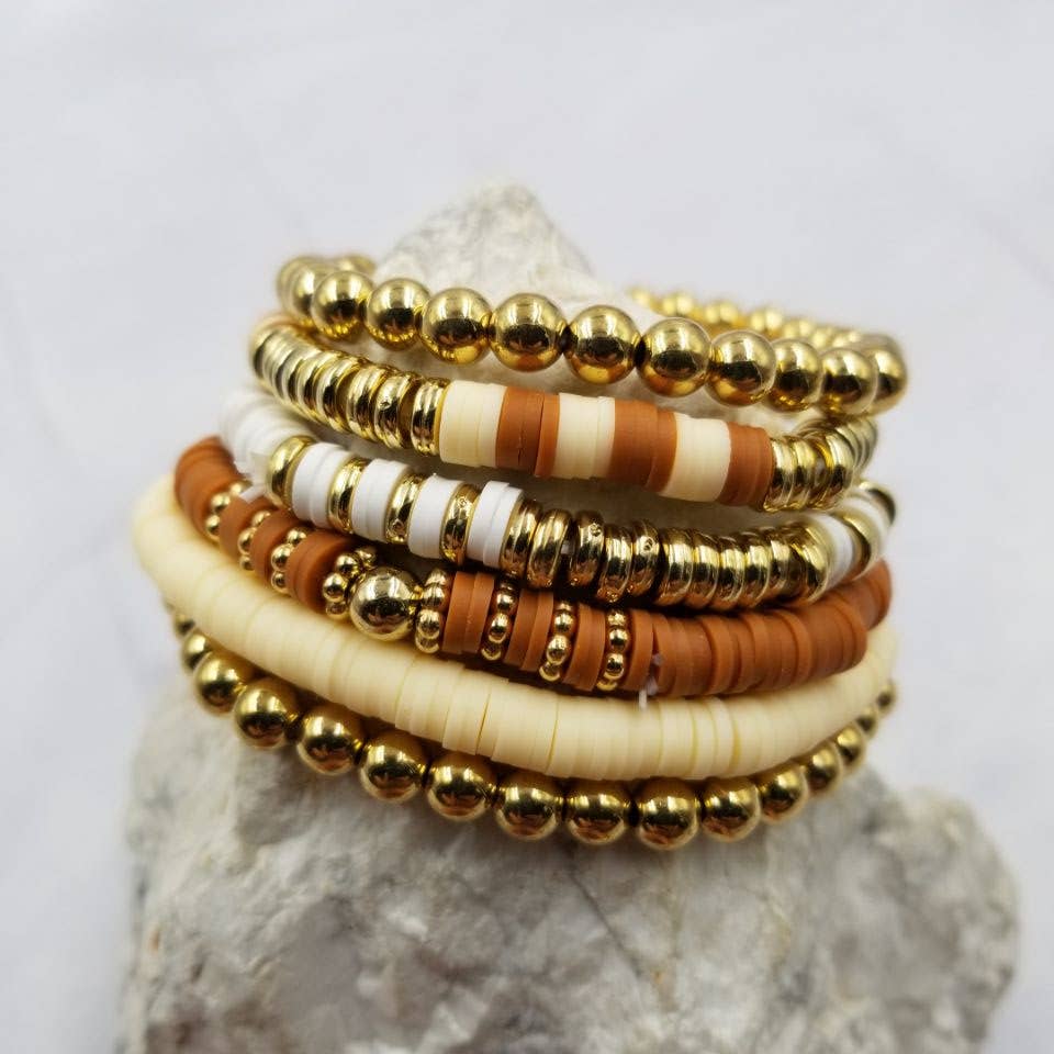 Fall Heishi Bracelets