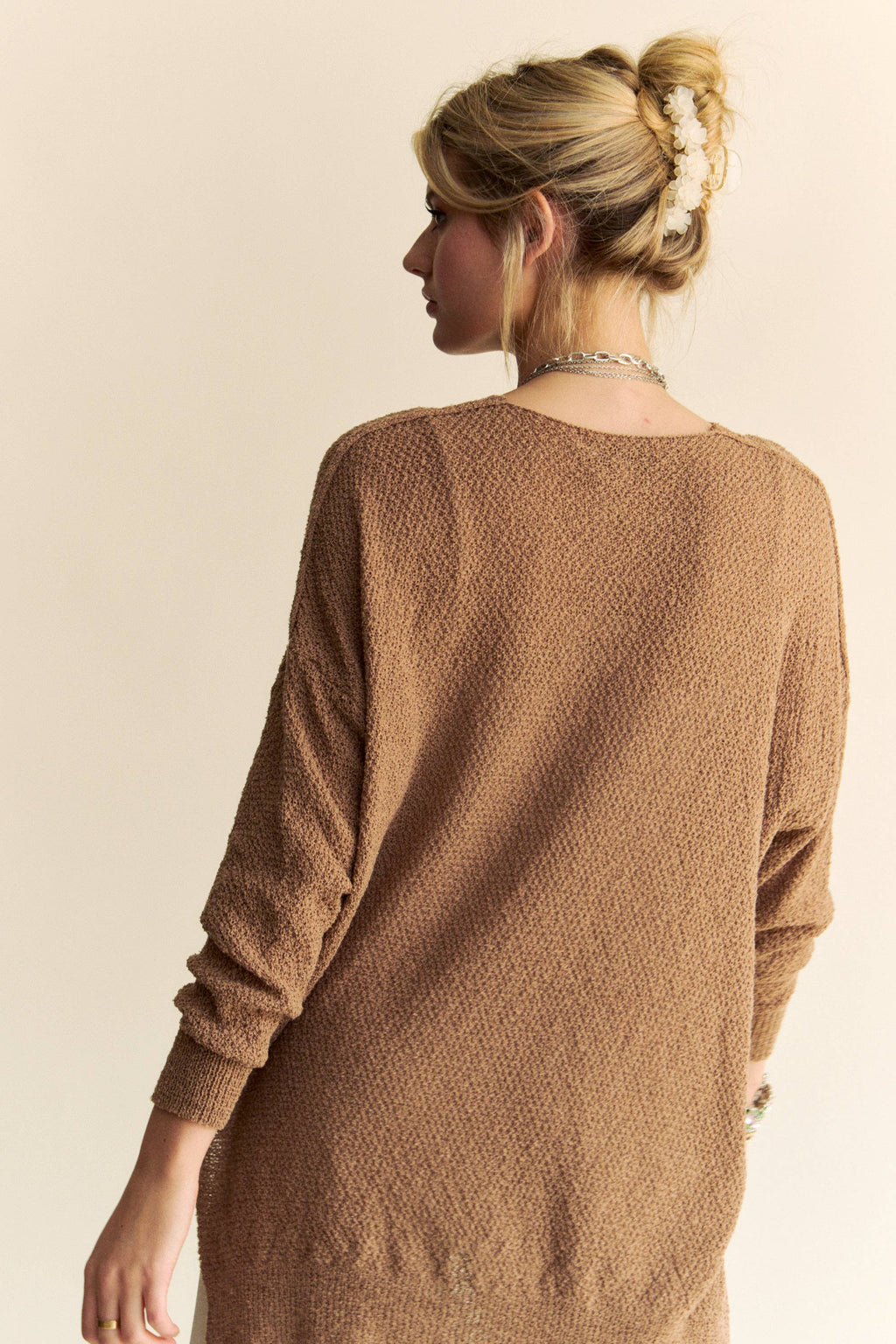 Plus Mocha Relaxed Fit Sweater