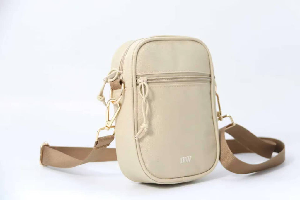 Tonal Sandstone Crossbody Bag